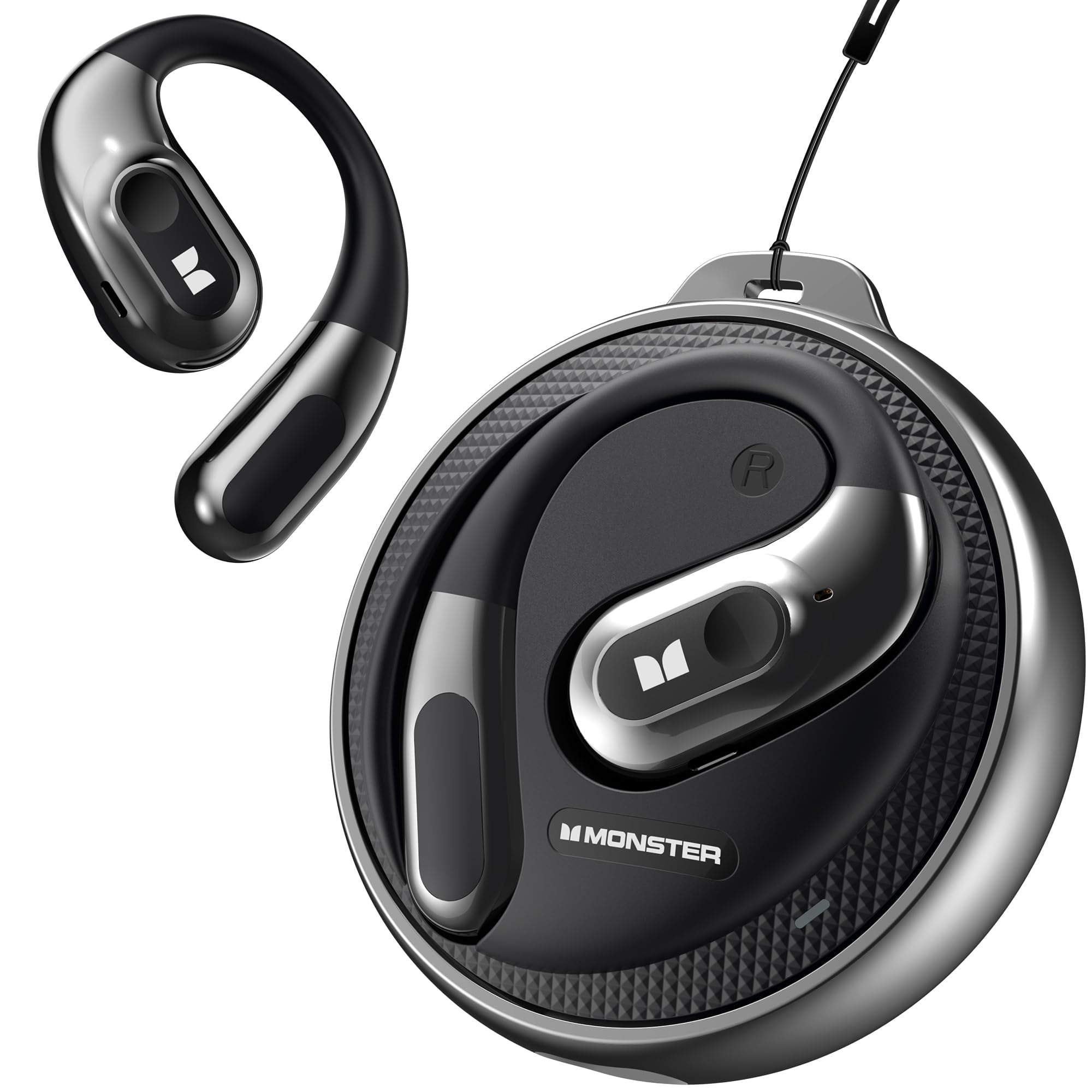 Auriculares Inalámbricos Monster Open Ear Buds Bluetooth 5.4 Negros