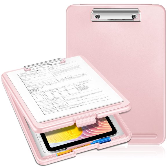 Portapapeles de enfermería SITHON con almacenamiento para enfermera Pink