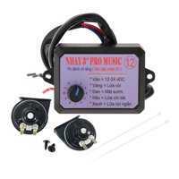 Magideal - Juego De Controlador De Bocina De Aire Genérico De 12 V Para Coche, Camión, Caja De Control, Piezas De Reparación Resistentes, Repuesto Para Motocicle 12 Sonidos
