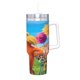 thumbnail image 2 of El Lorax Vaso aislado de acero inoxidable con asa, diseño temático, regalo para familia, amigos y fans; incluye pajita y encaja en el portavasos estándar, 40 oz, 2 of 6