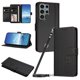 thumbnail image 1 of Funda Cartera Trébol para Samsung Galaxy S23 Ultra con Ranuras Tarjetas y Carga Inalámbrica Negro, 1 of 6