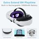 thumbnail image 2 of Estribo para VR con batería, paquete de energía de carga rápida de 10,000mAh, cinta de cabeza ajustable para mayor soporte y equilibrio, compatible con Meta Quest 2, 2 of 8