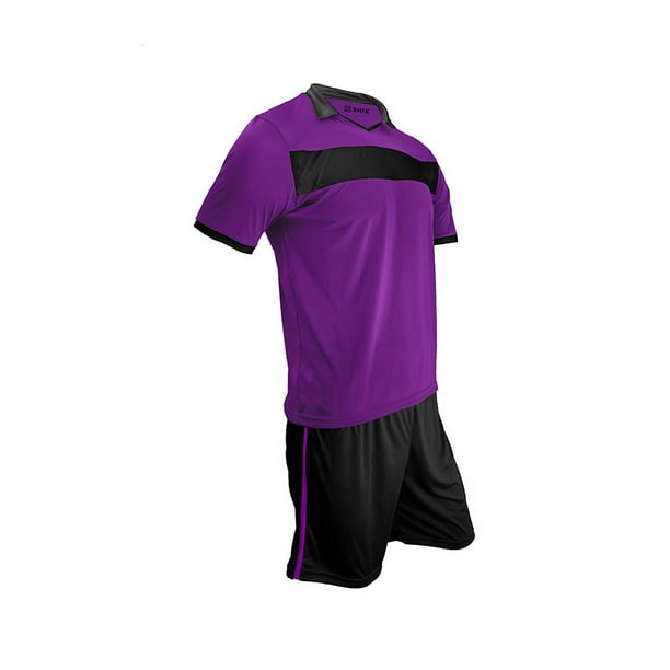 Uniforme De Futbol Infantil Zid Morado y Negro Talla 14