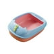 thumbnail image 4 of Bandeja De Arena Para Mascotas, Orinal, Jaula Para Inodoro, Caja De Arena Para Gatos Con Tapa Abierta Para Hámsteres, Gatito, Base Rosa, 42x28x16cm, 4 of 5