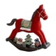 thumbnail image 5 of Estatua Navide?a Adorable, Adorno Artesanal De Mesa Para El Hogar, Estante, Sala De Estar, Caballo Mecedor Rojo, 5 of 5