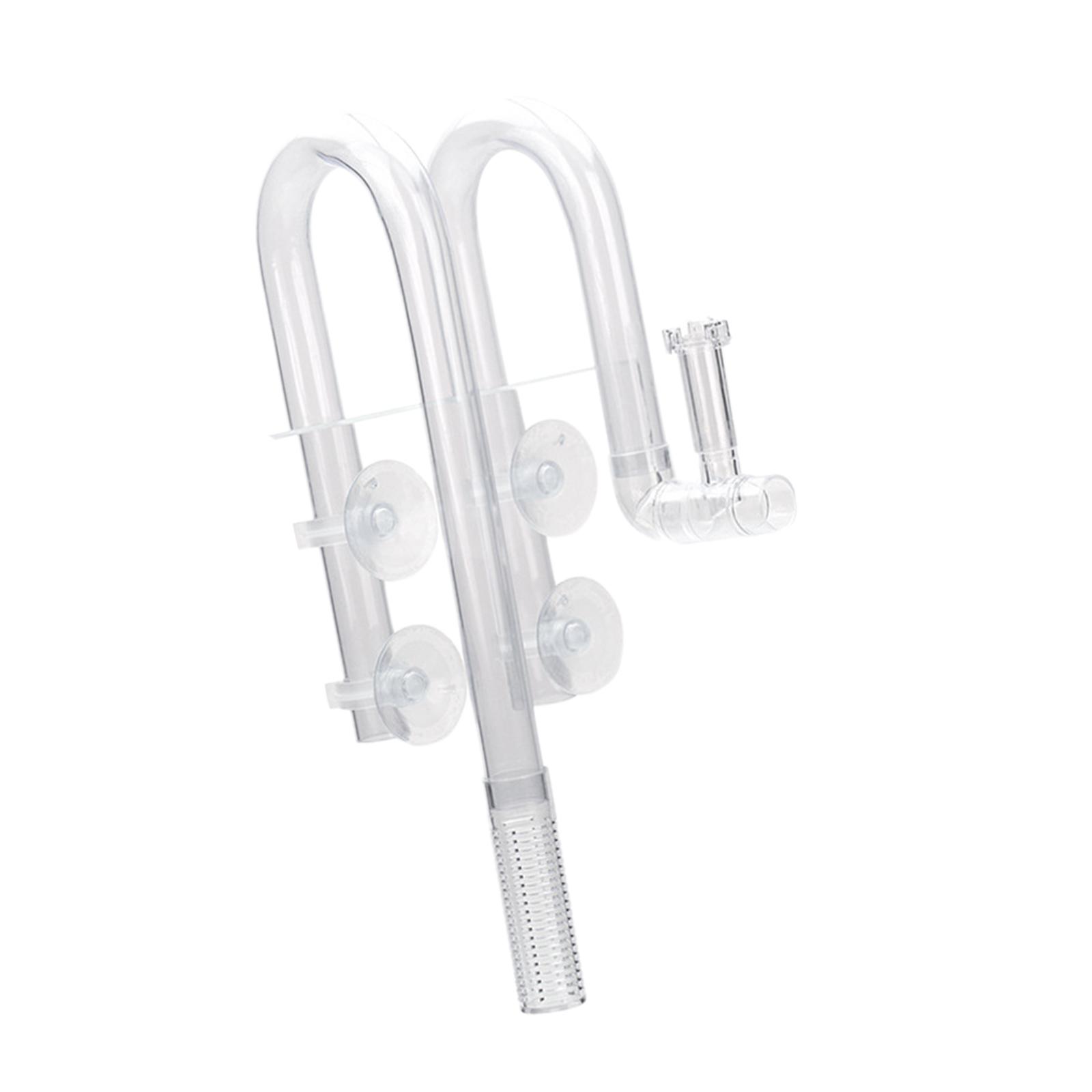 Magideal - Tubería De Para Acuario, Skimmer Acuático, Tubería De , Entrada Y Salida, Fácil Instalación, Elimina El Aceite, Accesorio, Entrada De Tuber 16Mm Claro