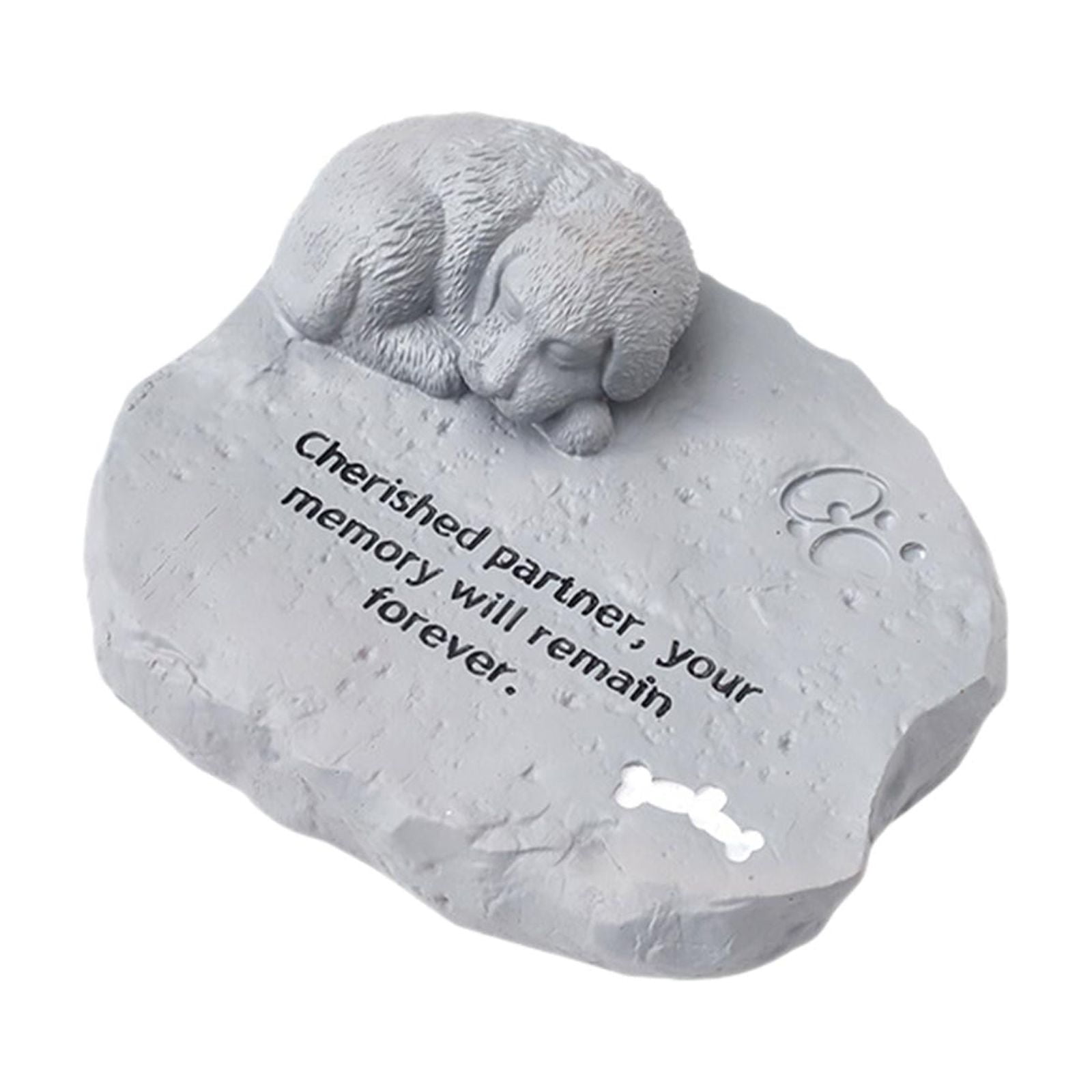 Ioensy - Piedras Conmemorativas Para Mascotas, Piedras De Jardín Impermeables Para Perros De Porche Con Macizos De Flores Al Aire Libre