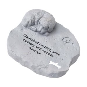 Ioensy - Piedras Conmemorativas Para Mascotas, Piedras De Jardín Impermeables Para Perros De Porche Con Macizos De Flores Al Aire Libre