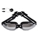 thumbnail image 3 of Gafas de natación unisex Estuche antivaho Protección UV Protección ajustable Tapón para los oídos Gafas para niños Mujeres Buceo Hombres , negro, 3 of 5