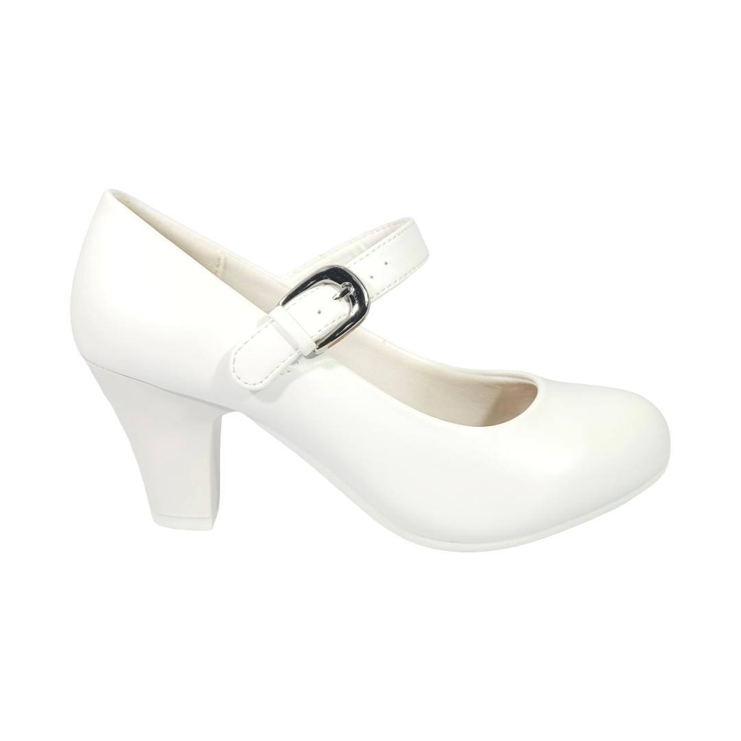 Zapatos De Cueca Alquimia Blanco Mujer | 3334-01 - Talla 37