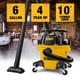 thumbnail image 2 of Aspiradora de taller DEWALT DXV06PZ 4 Peak HP para productos húmedos y secos, 6 galones, 2 of 8