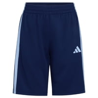 Pantalones Cortos Adidas Essentials De 3 Rayas Para Niños, Color Azul Y Azul, Talla 5