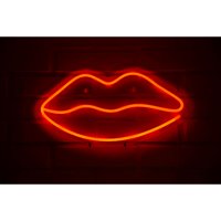 Genérico - Letrero Estilo Neón Boca Grande Color Rojo