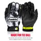thumbnail image 5 of Guantes de bateo Franklin Sports MLB Grow to Pro Kids, color blanco y negro, 5 of 9