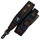 thumbnail image 1 of Correa para Guitarra y Bajo Raven Straps Texas 3 Satin Black Dark Brown, 1 of 3