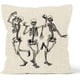 thumbnail image 2 of Fundas de almohada con diseño de calaveras, decoración del hogar, funda de cojín de algodón y lino para sofá, 45 x 45 cm, 2 of 3