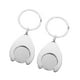 thumbnail image 2 of 2 Piezas Llaveros Adorno De Metal Portátil Ligero Para Regalos De Comestibles Hombres Estilo B, 2 of 3