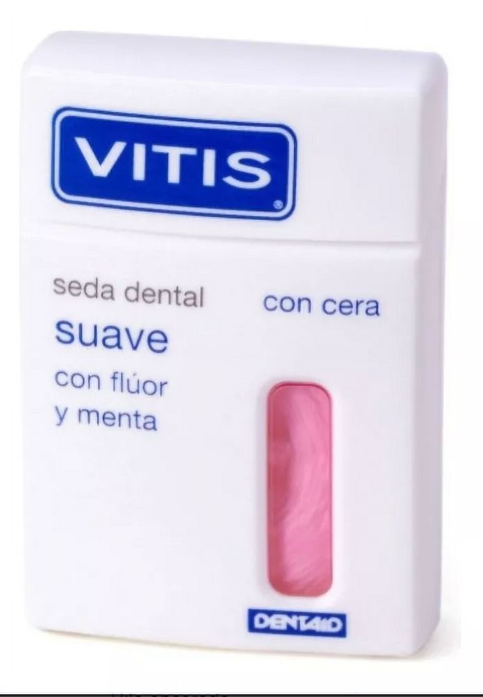 Hilo Dental Vitis Cuidado Bucal Vitis Dentaid Seda Dental Suave Con Cera Sabor No Tiene Sabor