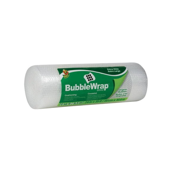 Bubble Wrap Duck Brand XL, 20 cm de ancho x 12,8 m de largo, 1 paquete
