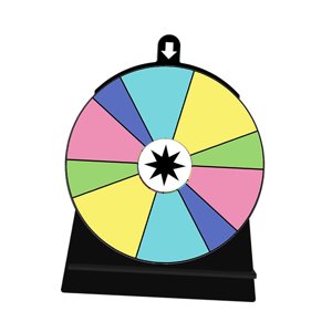 Bothyi - Rueda Giratoria De Color, Rueda De Ruleta Editable Para Restaurantes, Tiendas, Reuniones, 10 Ranuras