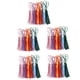 thumbnail image 4 of 150 Piezas De Mini Borlas Artesanales Suaves Hechas A Mano Sedosas Multicolores Con Bucles, 4 of 5
