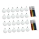 thumbnail image 1 of 24 Adornos Navideños En Blanco Con 8 Rotuladores Para Coronas De Fiesta Y Eventos En Ventanas., 1 of 5