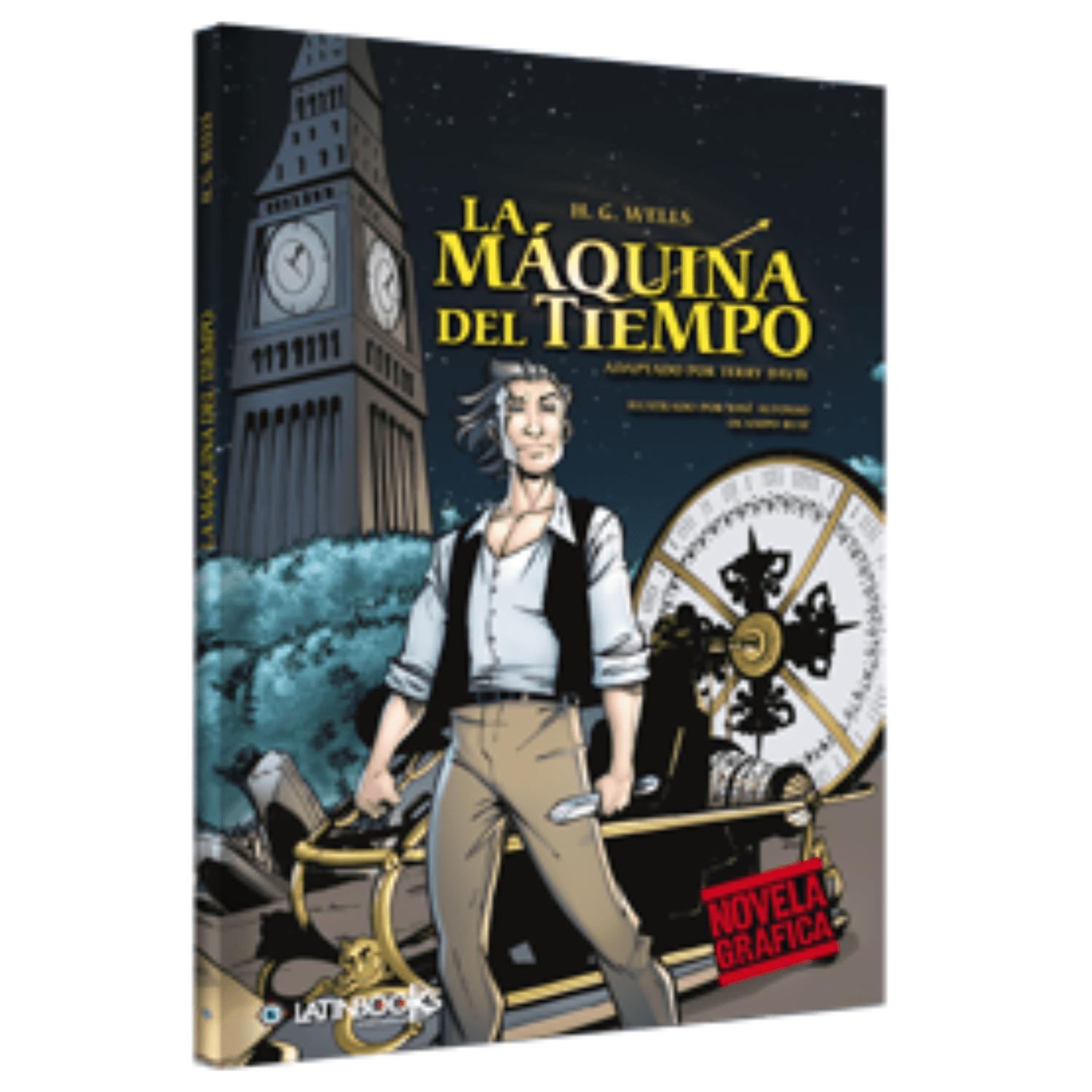Latinbooks - La Máquina Del Tiempo - Novela Gráfica Azul Marino