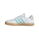 thumbnail image 1 of Zapatillas adidas VL Court 3.0 para mujer, blancas con aqua, talla 5.5, 1 of 9