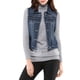 thumbnail image 5 of INSPIRE CHIC Chaleco de Mezclilla sin Mangas para Mujer con Botones Lavado Azul 2XL, 5 of 7