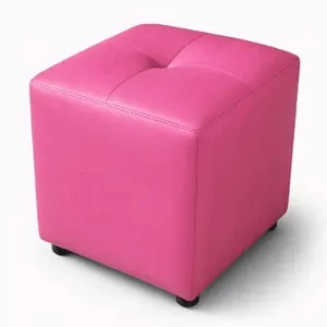 Muebles Hvm - Puff Hvm Boton Fucsia