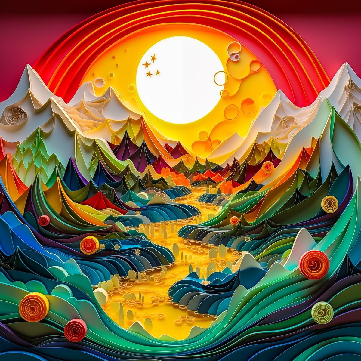 Puzzle Bgraamiens Canyon Sunset 1000 Piezas 3d Arte