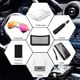 thumbnail image 4 of Organizador de almacenamiento para coche DSSKY, paquete de 2, bolsa de red universal para el asiento del coche, 7,9 x 3,2 pulgadas, organizador de bolsillo de malla, adhesivo para bolso, teléfono., 4 of 7