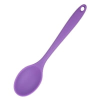 Xmhytop Cucharas De Silicona , Cucharas De Silicona Púrpura A De Para Comer, Cuchara De 20.4X4.3Cm Para Cocina, Comedor, Cocina Y Hornear