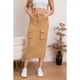 thumbnail image 2 of Falda Larga Mujer Cargo Tiro Alto Jeans Full Elasticada 6018, 2 of 4