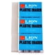 thumbnail image 1 of Eraser Lion de plástico blanco translúcido, 3 unidades, sin látex, 1 of 1