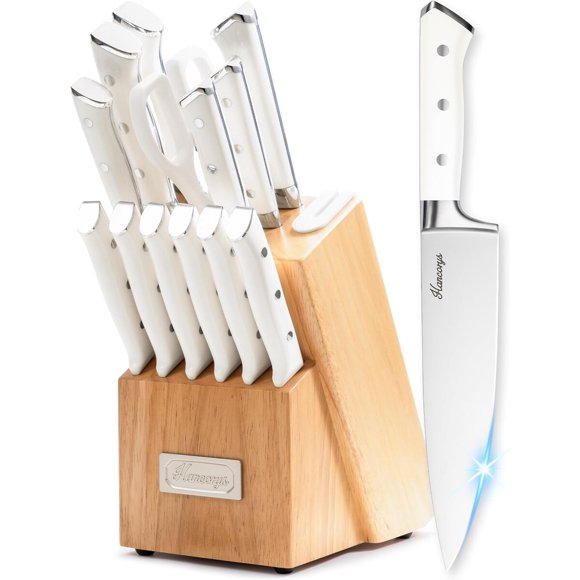 Set de Cuchillos Hancorys de 15 Piezas con Taco Afilador