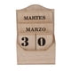 thumbnail image 2 of Calendario De Madera 5 5x10x15cm, 2 of 2