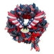 thumbnail image 3 of 4 De Julio Patriótico águila Malla Corona Puerta Delantera Decoración Bandera Americana Color 40cm, 3 of 3