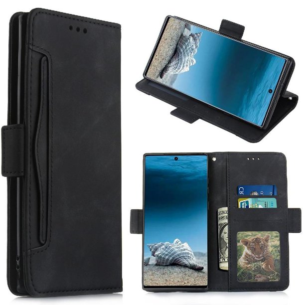 Funda Tipo Billetera FOXDOCK para Samsung Galaxy Note 10 Plus 5G – Tapa Flip con Tarjetero