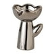 thumbnail image 1 of Florero De Cerámica Macetero Dormitorio Chimenea Planta Expositor Maceta Soporte Forma De Rosa Plata, 1 of 3