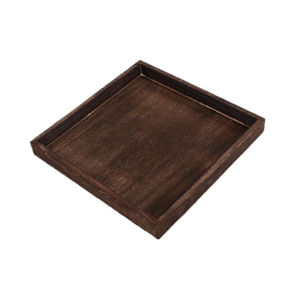 Bandeja De Madera Para Servir Aperitivos, Bandeja Para Aperitivos, Para Té, Café, Decoración De Mesa, Boda, Cuadrada, L