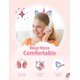 thumbnail image 3 of Auriculares YUSONIC Unicorn Kids Bluetooth plegables en blanco y rosa, 3 of 7
