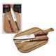 thumbnail image 1 of Kit para Asado Tramontina con Láminas de Acero Inoxidable y Mango Polywood Rojo con Tabla de Madera 3 piezas, 1 of 2
