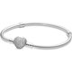 thumbnail image 2 of Pulsera Pandora Moments cadena snake corazón plata CZ, 2 of 3