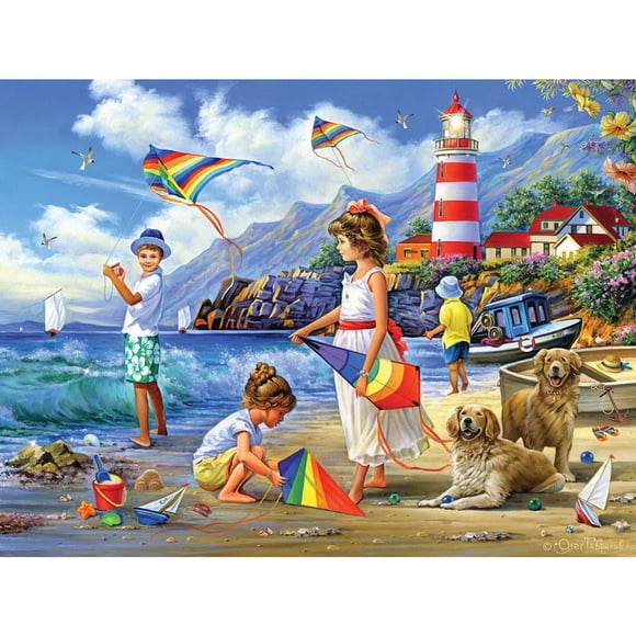 Brocas y piezas de rompecabezas Flying High Kites, 300 piezas