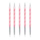 thumbnail image 4 of 5 Piezas De Herramientas De Punteo De Arte De U?as De Doble Cabeza Kit De Manicura De Pluma De Dibujo Rosa, 4 of 5