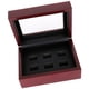 thumbnail image 2 of Joyero De Madera Para Vitrina Porta Anillos 12x16x7cm Rojo Vino 6 Agujeros, 2 of 3