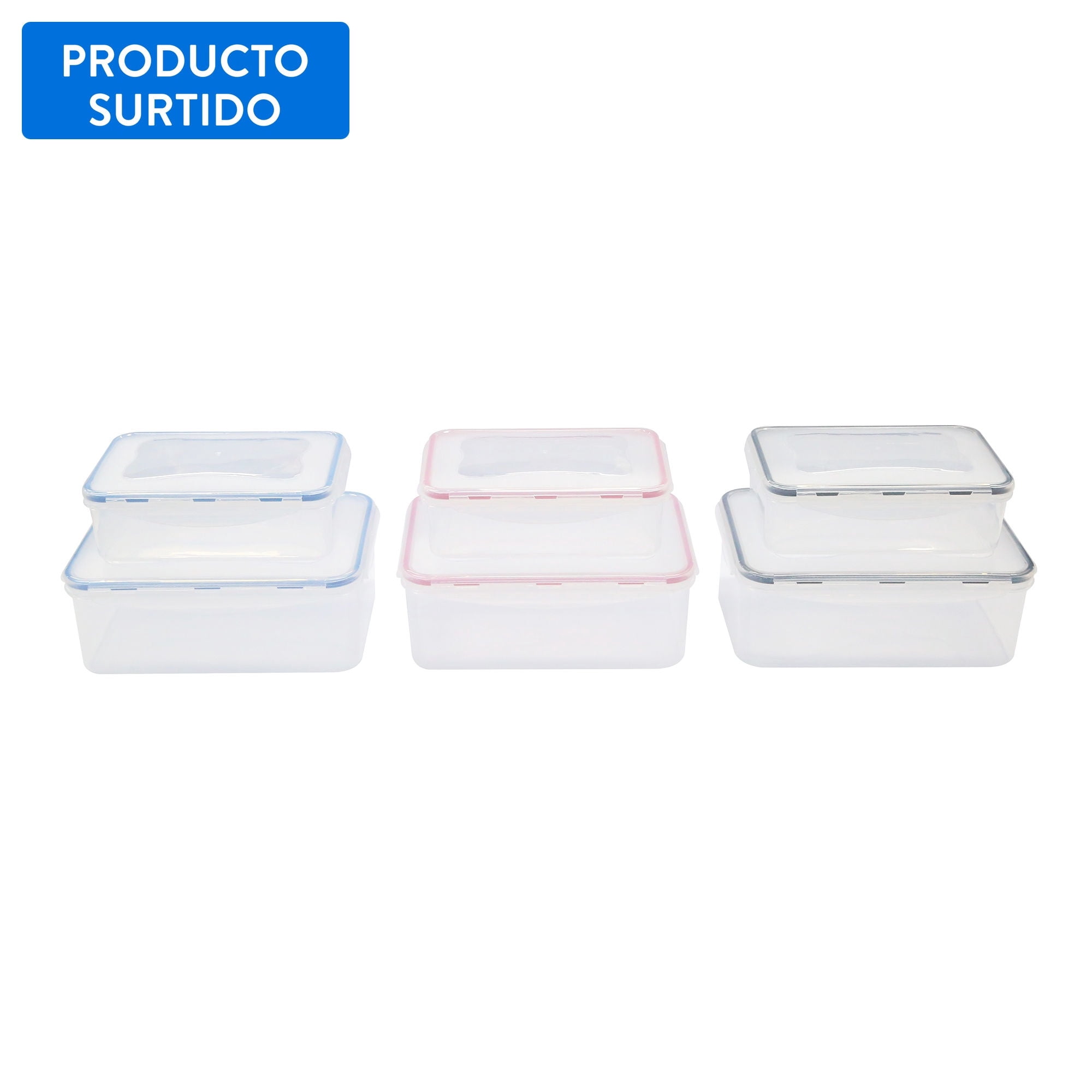 Haus - Set Hermético 2 Piezas Plástico, Color Surtido