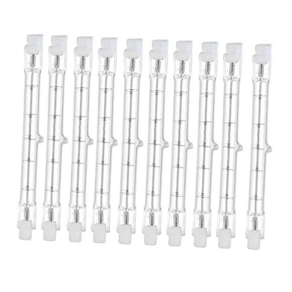 10 Tubos De Luz R7S Blanco Cálido 2800 K Tubos Halógenos Para Seguridad En El Trabajo Estilo D