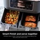 thumbnail image 5 of Air Fryer Ninja DZ201 Foodi, 8 cuartos de galón, 6 en 1, DualZone, gris, 5 of 9